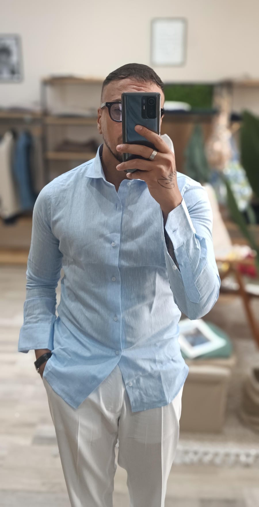 Camicie in lino slim fit | Made in Italy