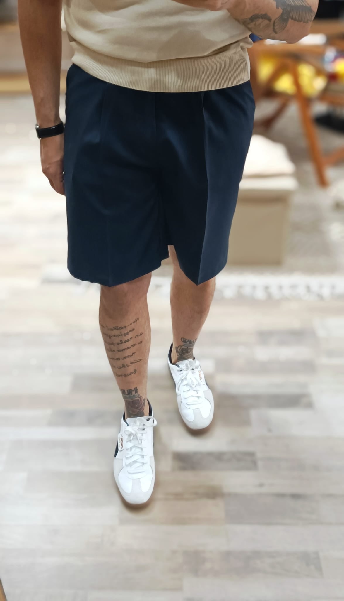Bermuda modello sartoriale con pence| made in Italy