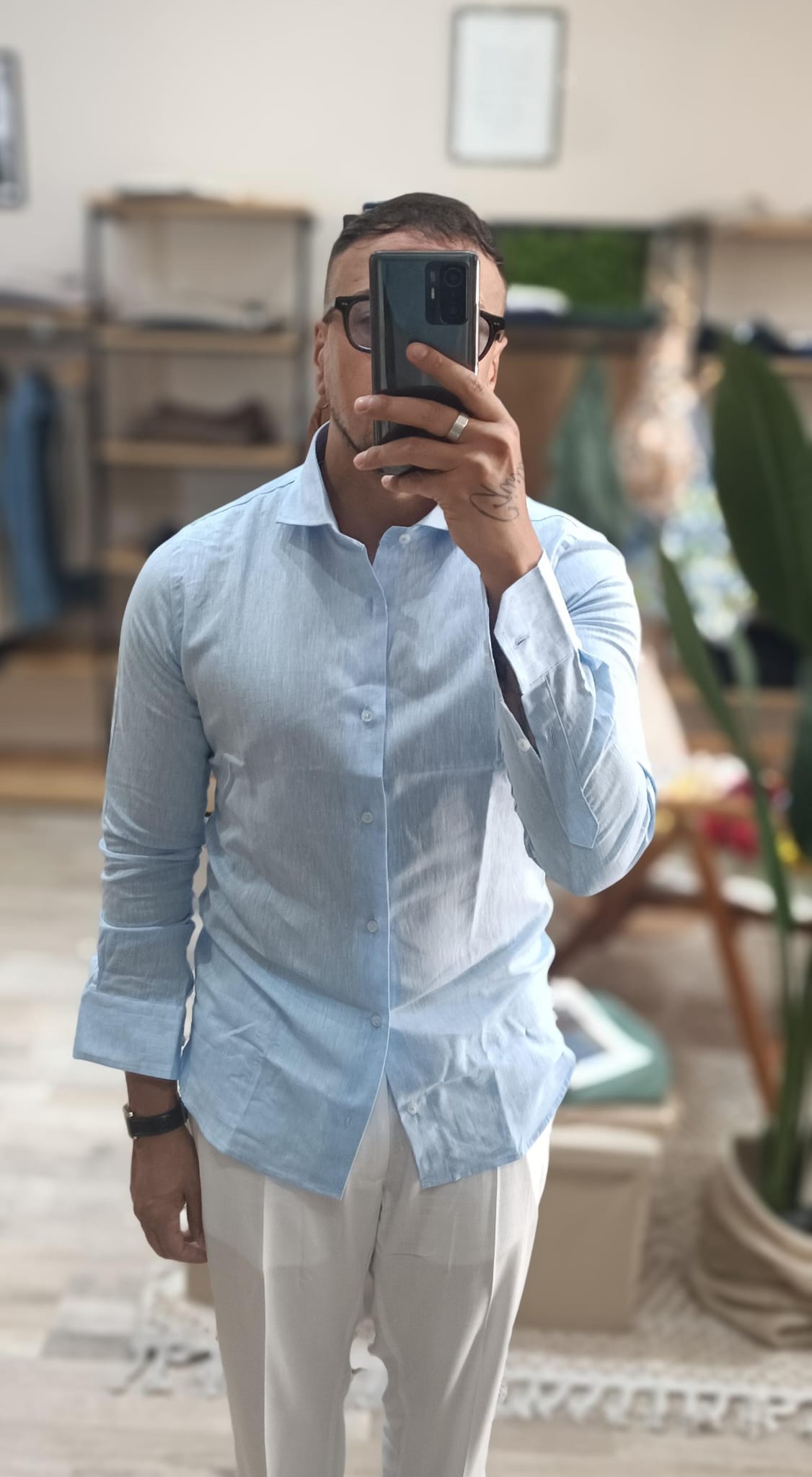 Camicie in lino slim fit | Made in Italy - Wardrobe Men AversaWardrobe Men Aversa