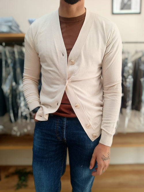 Cardigan scollo V- Wardrobe Men AversaWardrobe Men Aversa