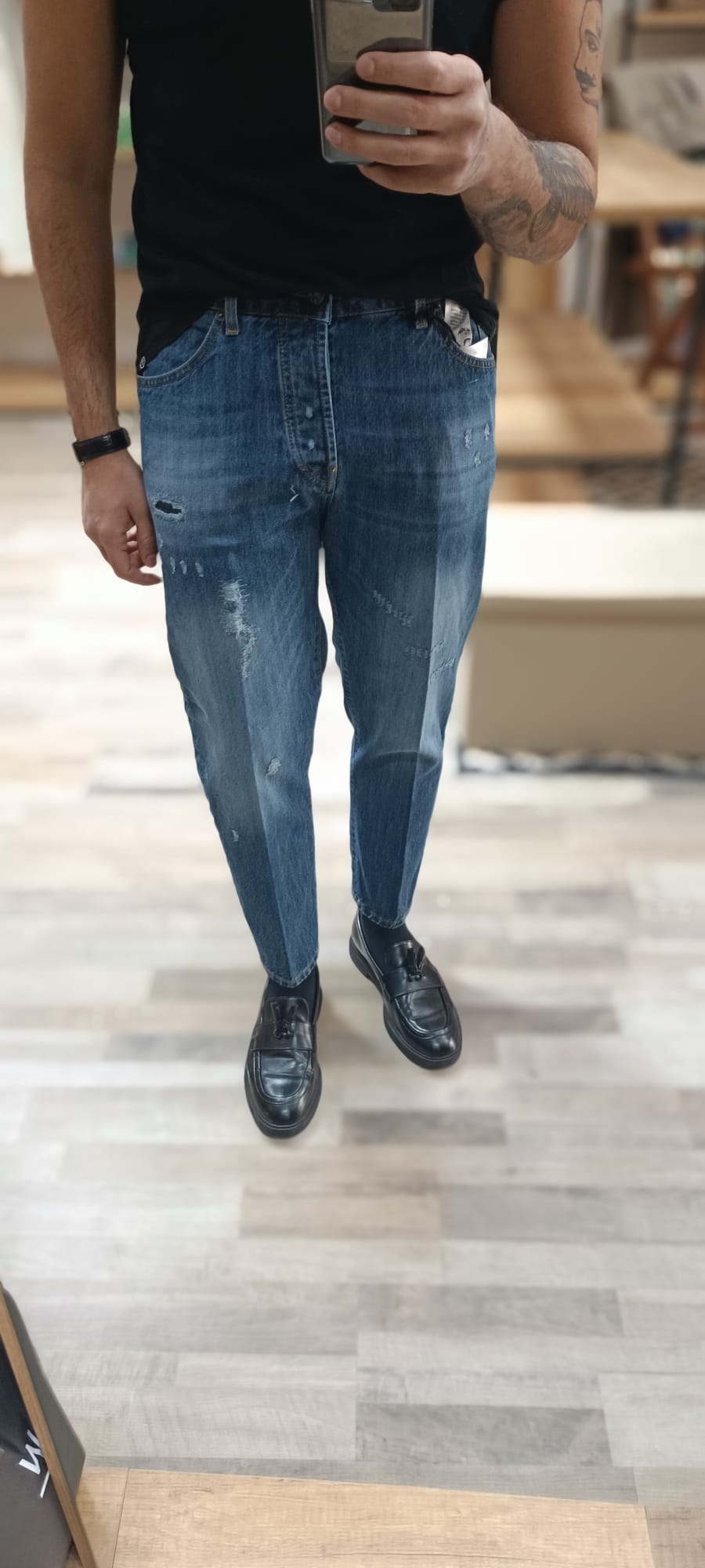 Denim Carrot fit con abrasioni - Wardrobe Men AversaWardrobe Men Aversa