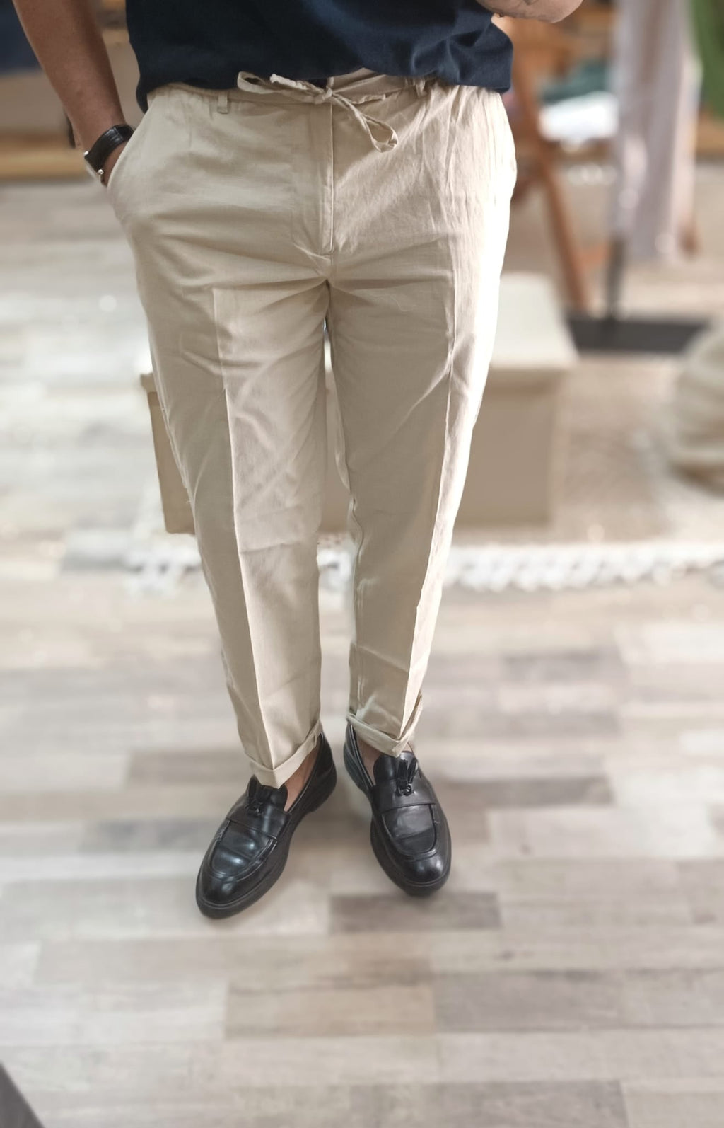 Pantalaccio in lino