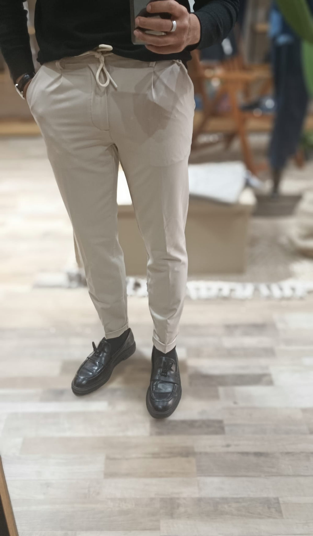 Pantalaccio uomo slim fit con lacci a scomparsa - Wardrobe Men AversaWardrobe Men Aversa