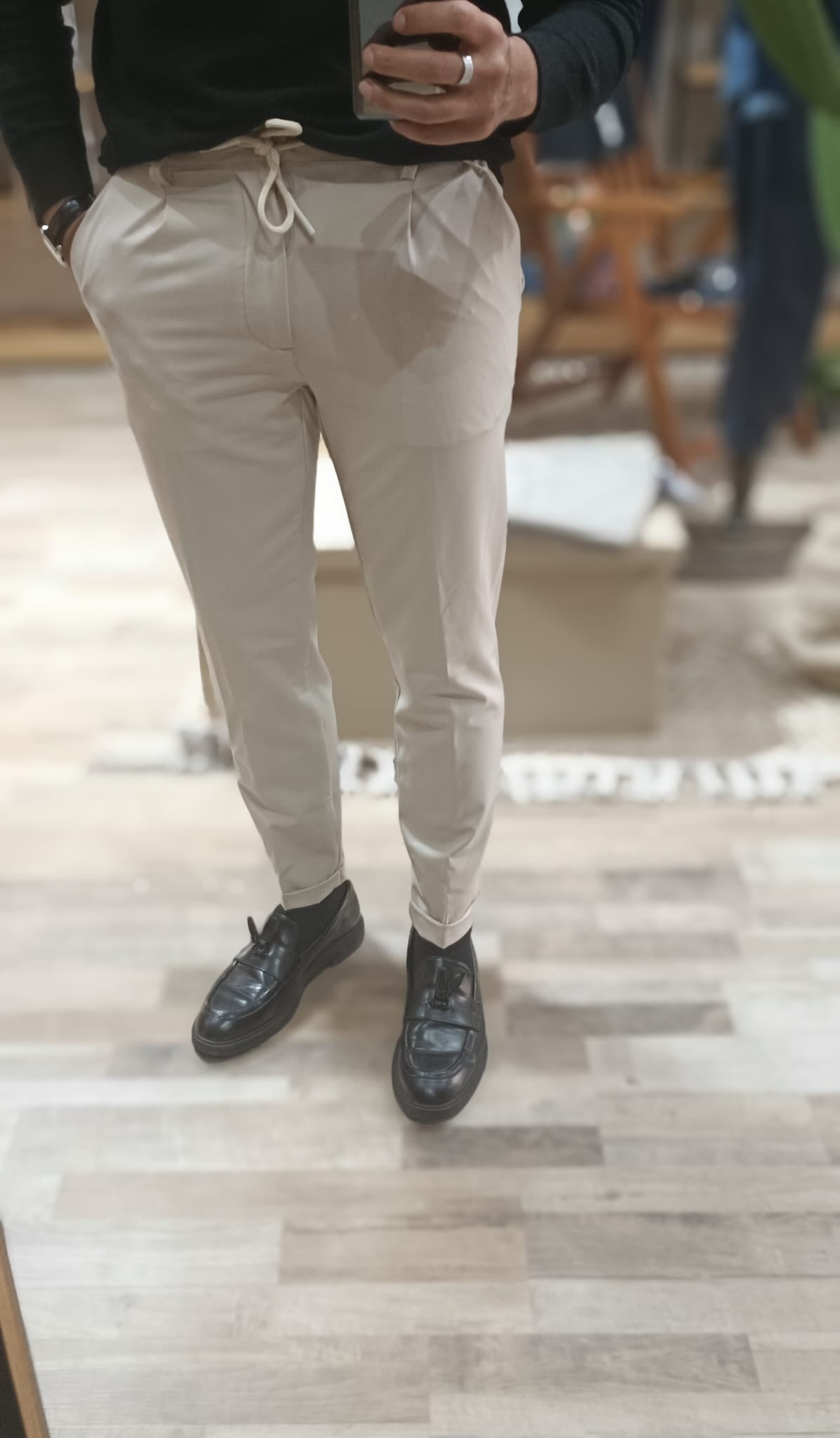 Pantalaccio uomo slim fit con lacci a scomparsa - Wardrobe Men AversaWardrobe Men Aversa