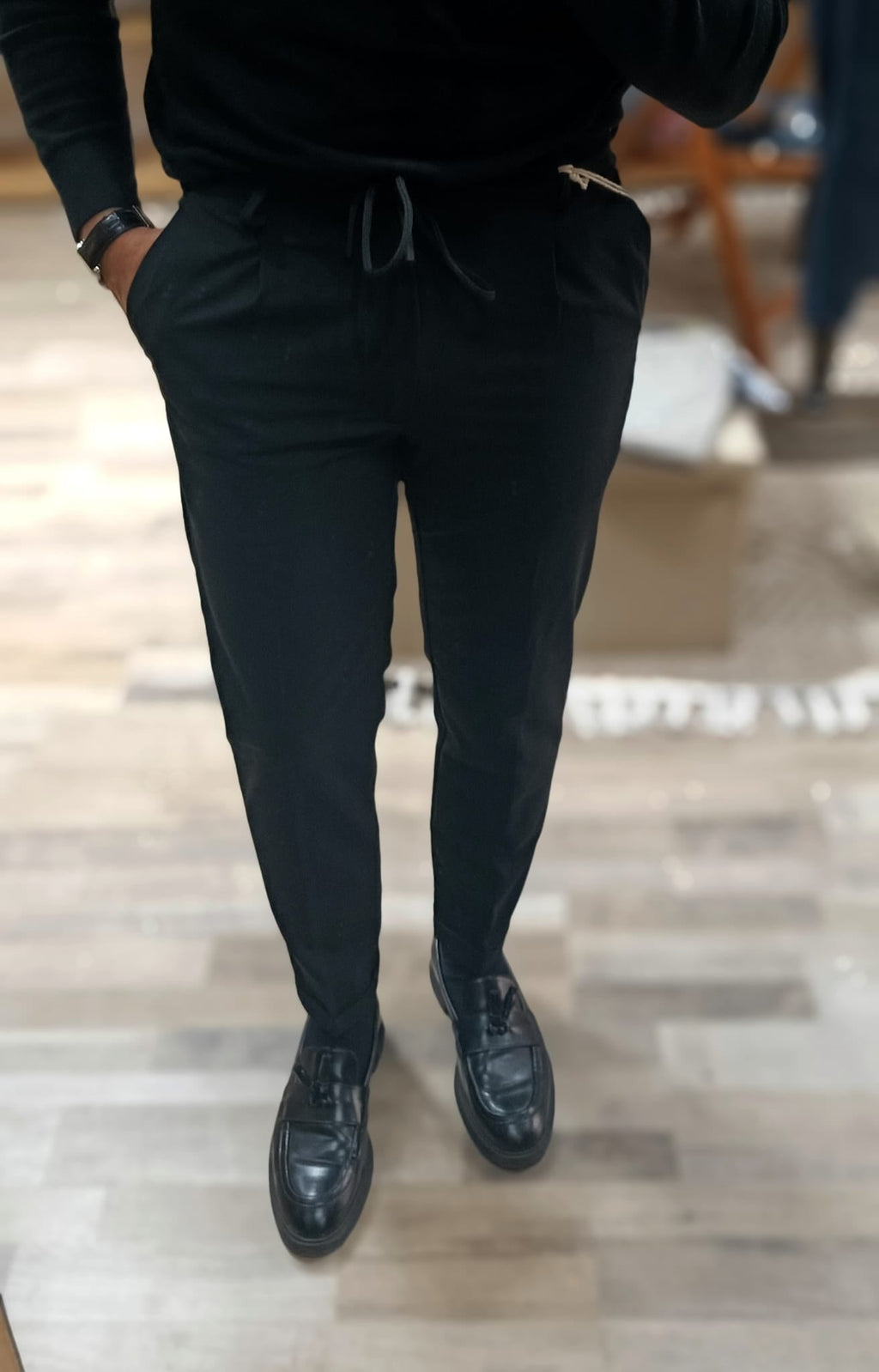 Pantalaccio uomo slim fit con lacci a scomparsa - Wardrobe Men AversaWardrobe Men Aversa