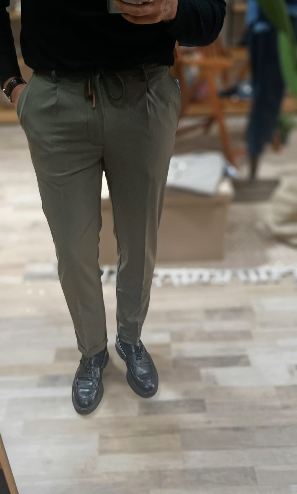 Pantalaccio uomo slim fit con lacci a scomparsa - Wardrobe Men AversaWardrobe Men Aversa