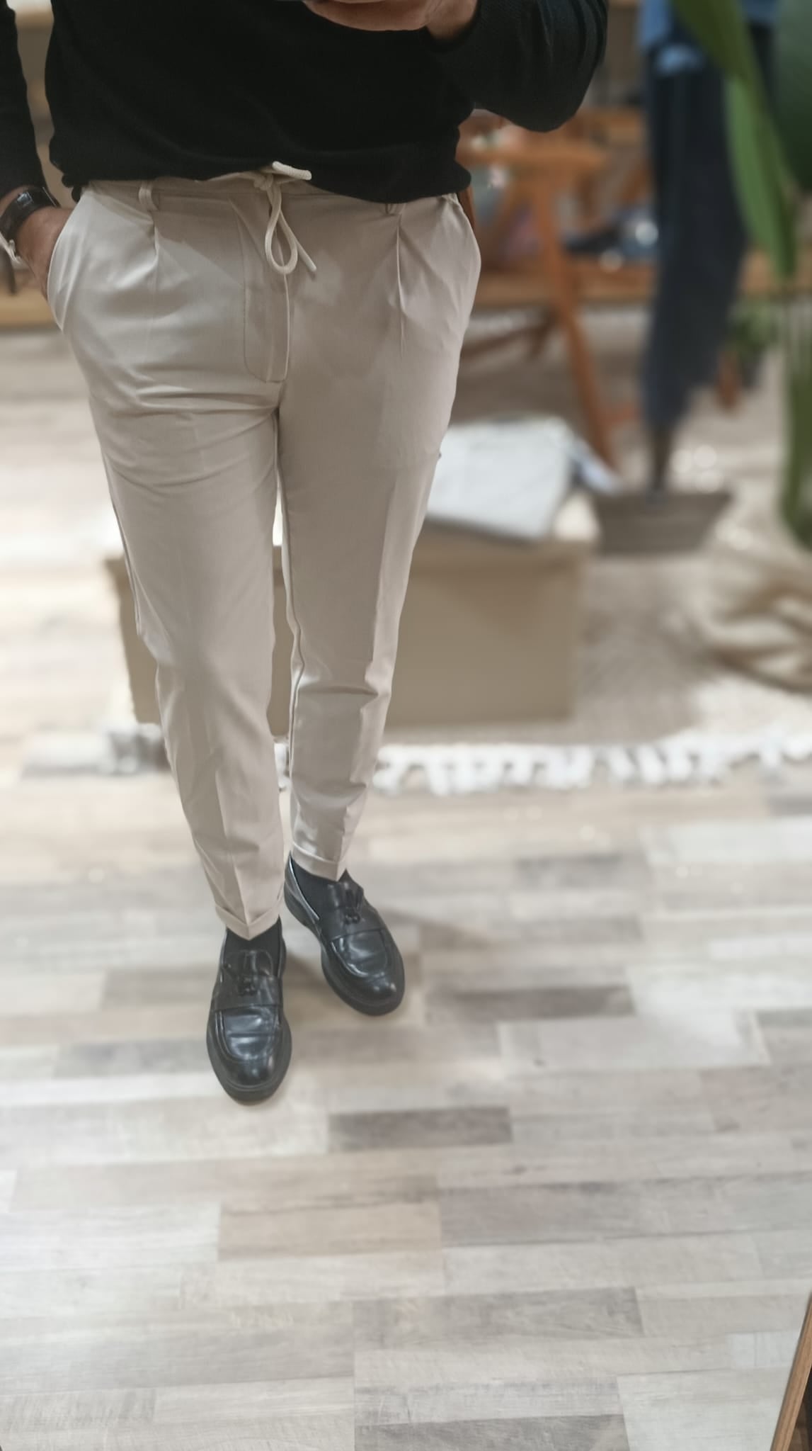 Pantalaccio uomo slim fit con lacci a scomparsa - Wardrobe Men AversaWardrobe Men Aversa