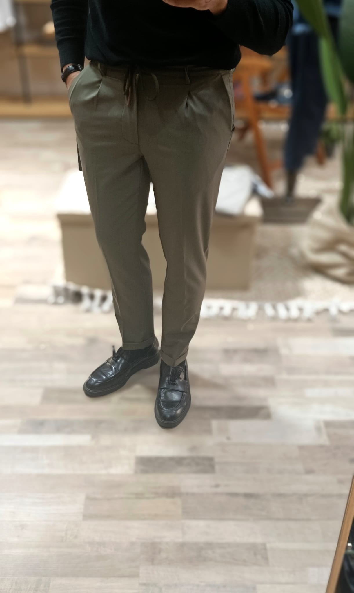 Pantalaccio uomo slim fit con lacci a scomparsa - Wardrobe Men AversaWardrobe Men Aversa