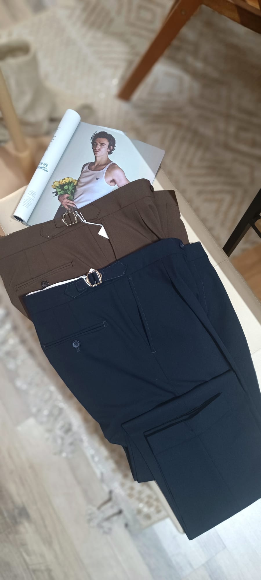 Pantalone con Fibbie mod. sartoriale uomo - Wardrobe Men AversaWardrobe Men Aversa