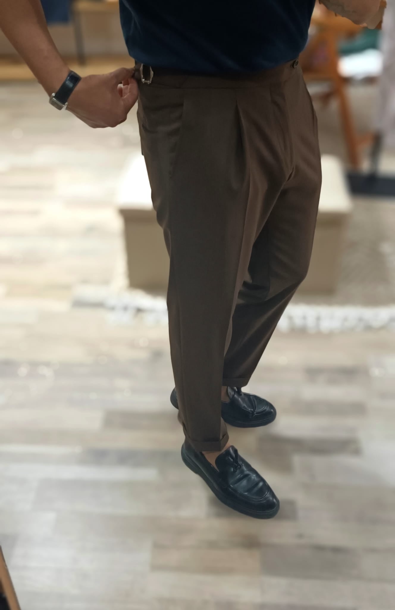 Pantalone con Fibbie mod. sartoriale uomo - Wardrobe Men AversaWardrobe Men Aversa