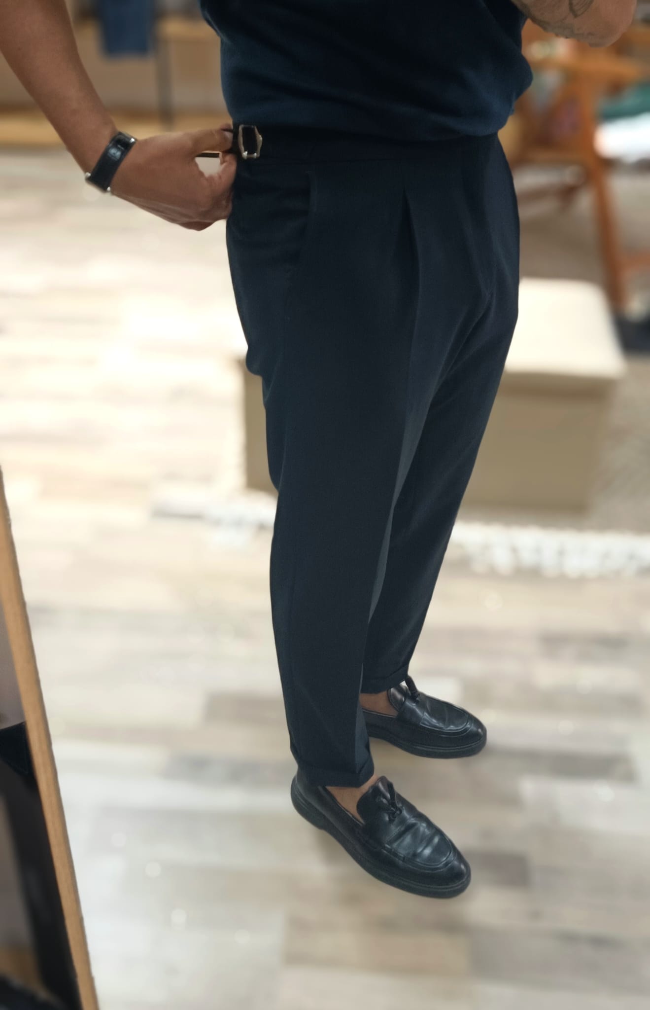 Pantalone con Fibbie mod. sartoriale uomo - Wardrobe Men AversaWardrobe Men Aversa