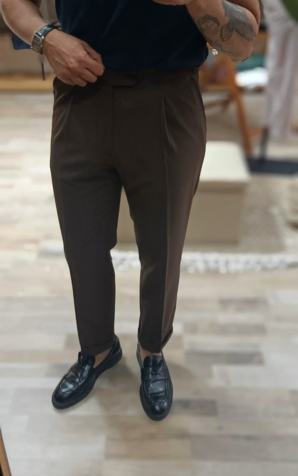 Pantalone con Fibbie mod. sartoriale uomo - Wardrobe Men AversaWardrobe Men Aversa