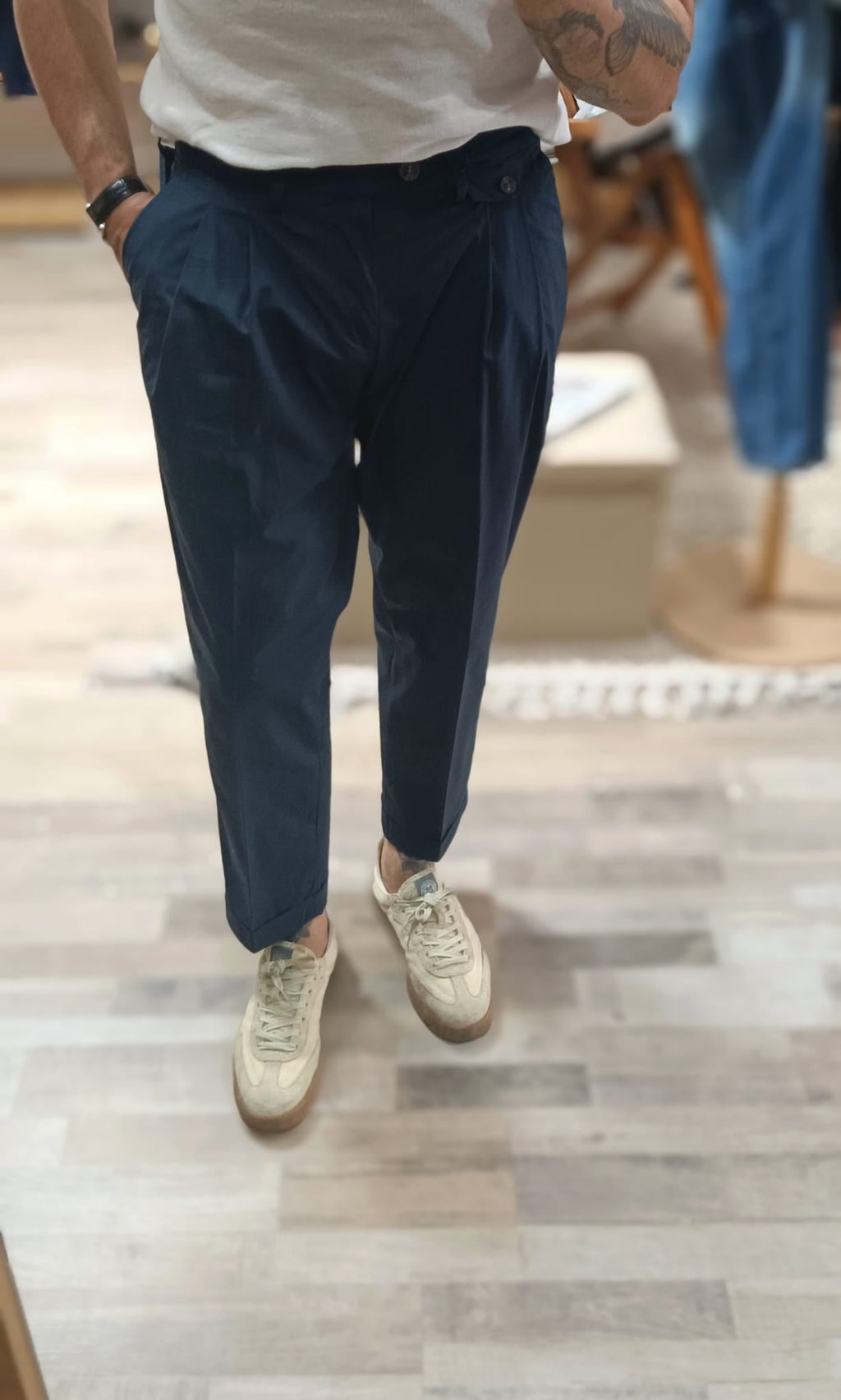 Pantalone doppia pence modello sartoriale | made in Italy - Wardrobe Men AversaWardrobe Men Aversa