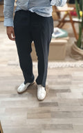 Pantalone in lino fondo comodo | made in Italy - Wardrobe Men AversaWardrobe Men Aversa