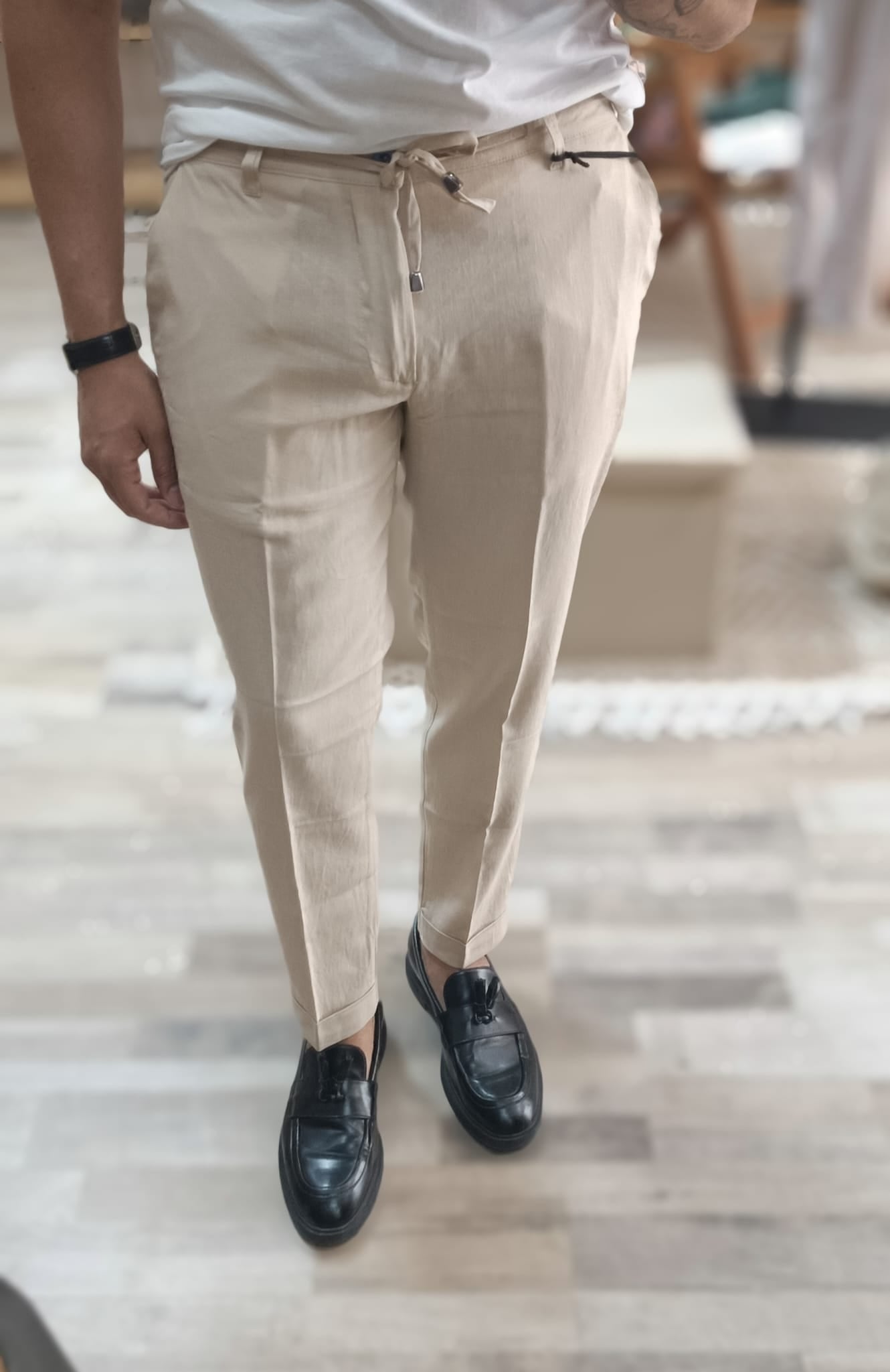 Pantalone in lino