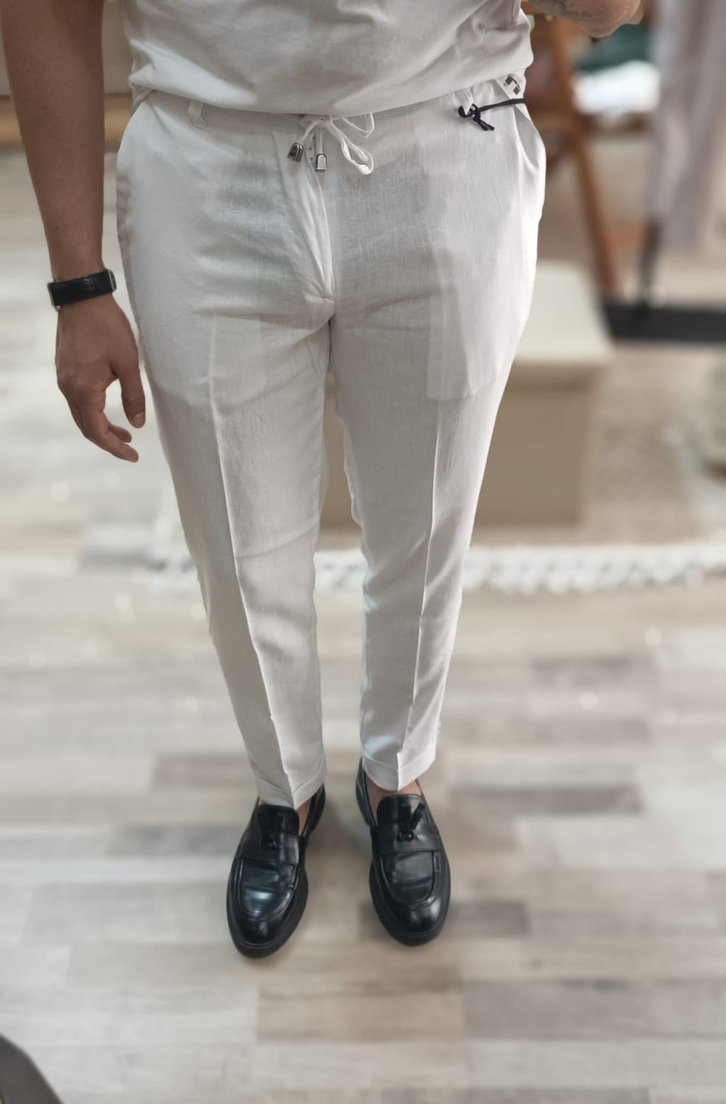 Pantalone in lino