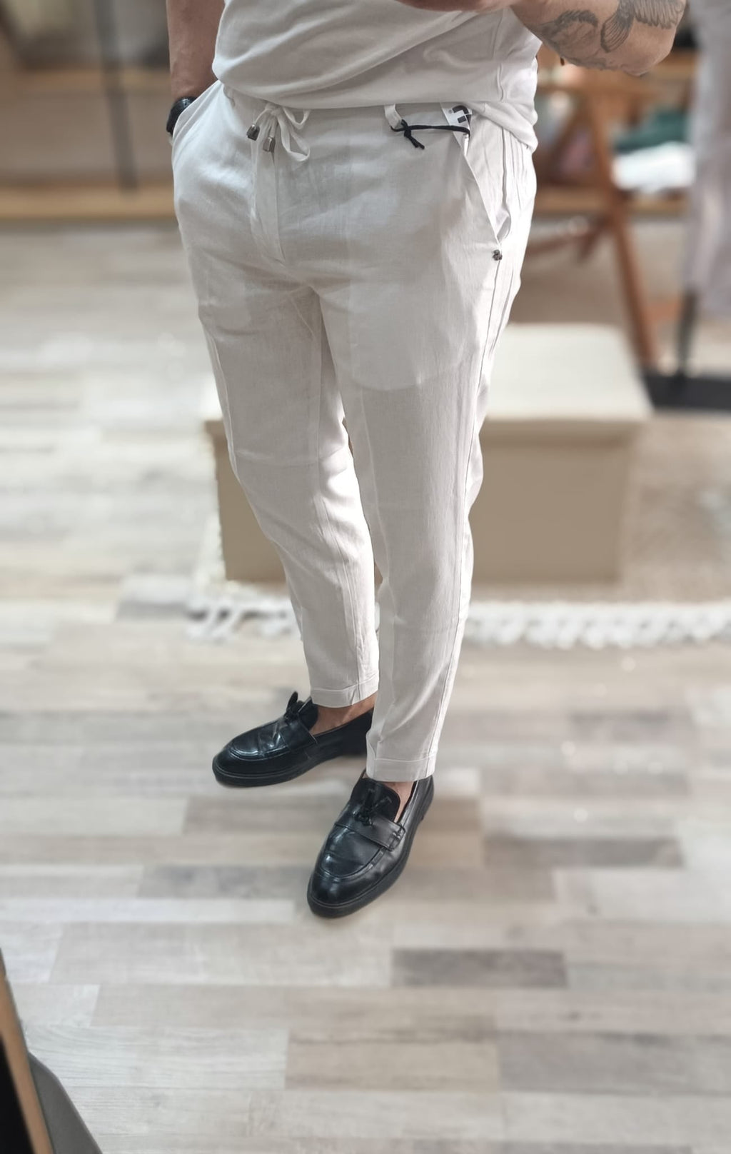 Pantalone in lino