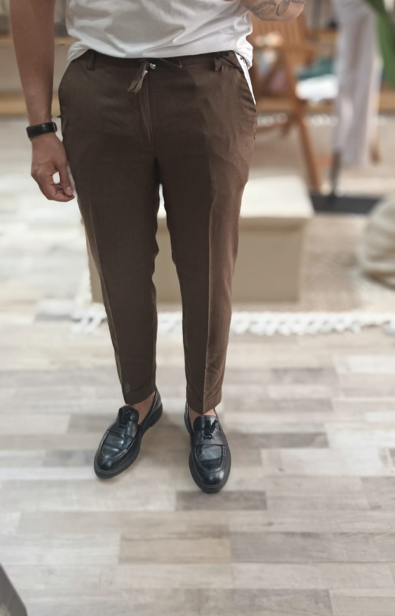 Pantalone in lino