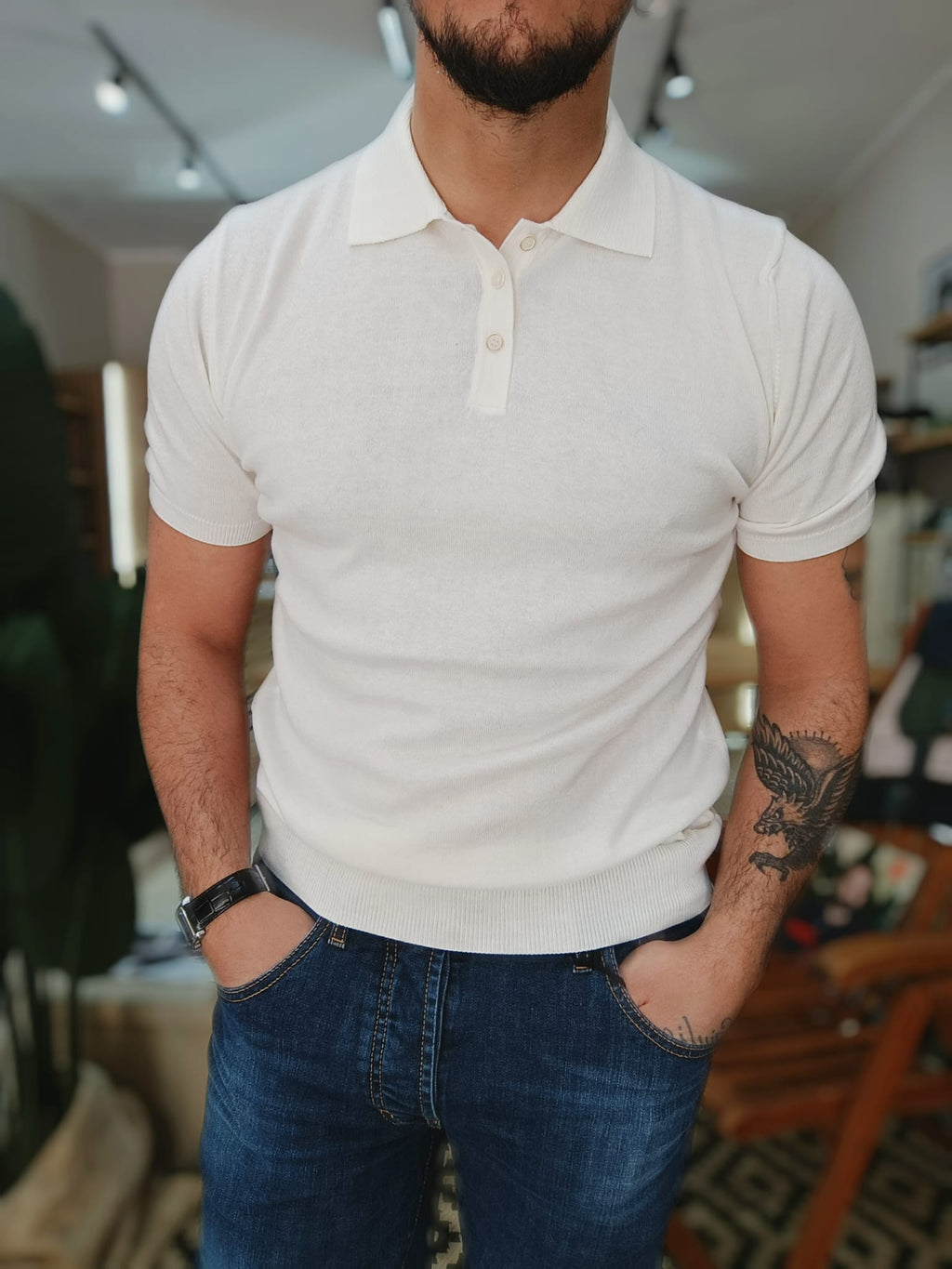 Polo tre bottoni in cotone fine| Made in Italy - Wardrobe Men AversaWardrobe Men Aversa