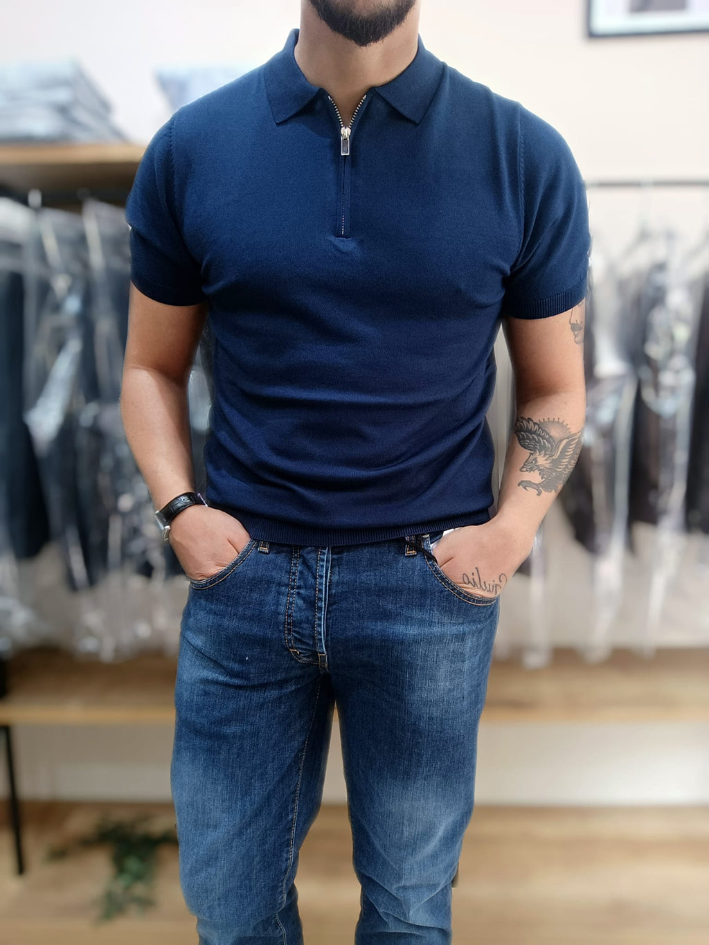 Polo zip - Wardrobe Men AversaWardrobe Men Aversa
