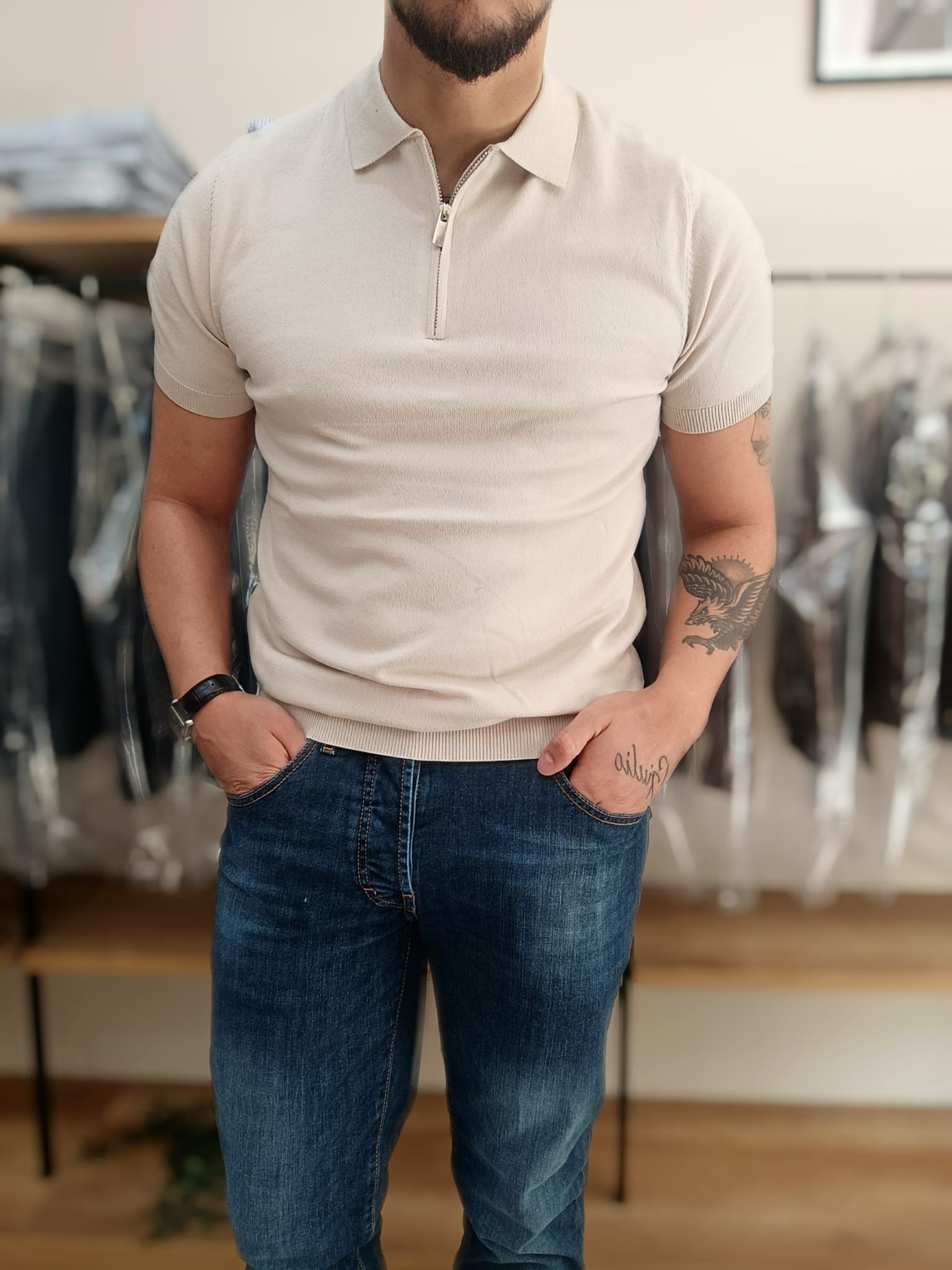Polo zip - Wardrobe Men AversaWardrobe Men Aversa