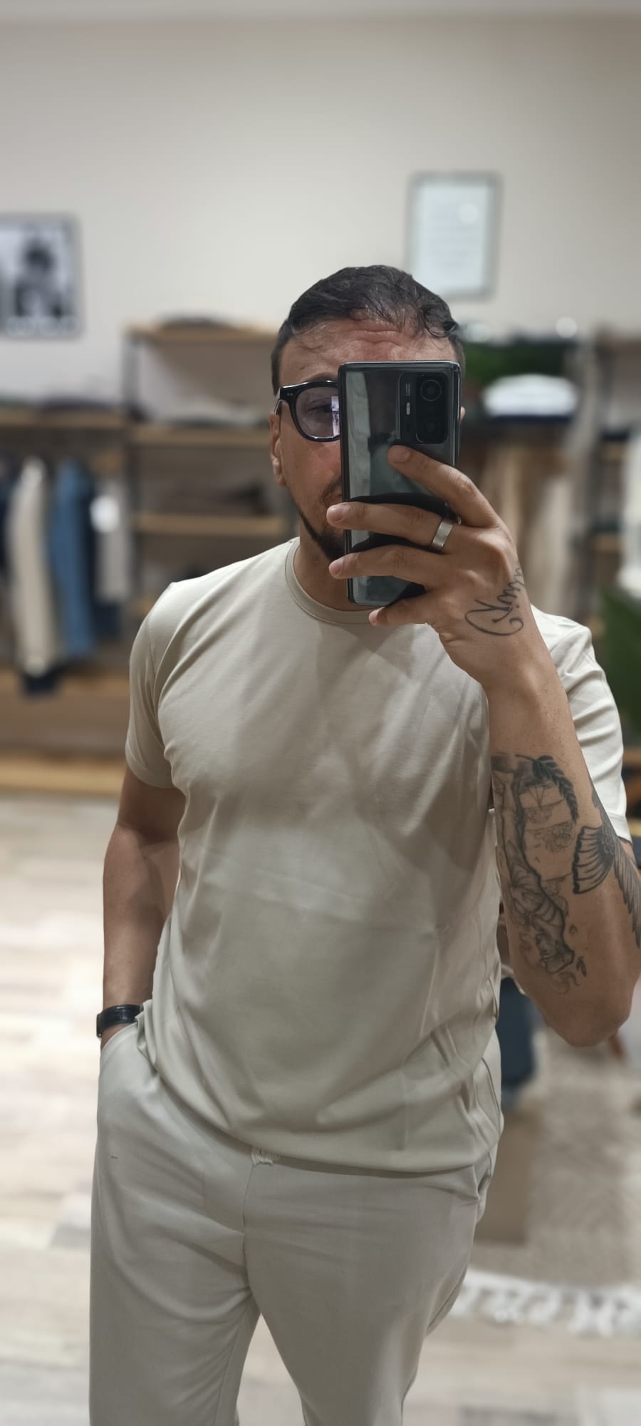 T-shirt giro collo tinta unita in Jersy | made in Italy - Wardrobe Men AversaWardrobe Men Aversa