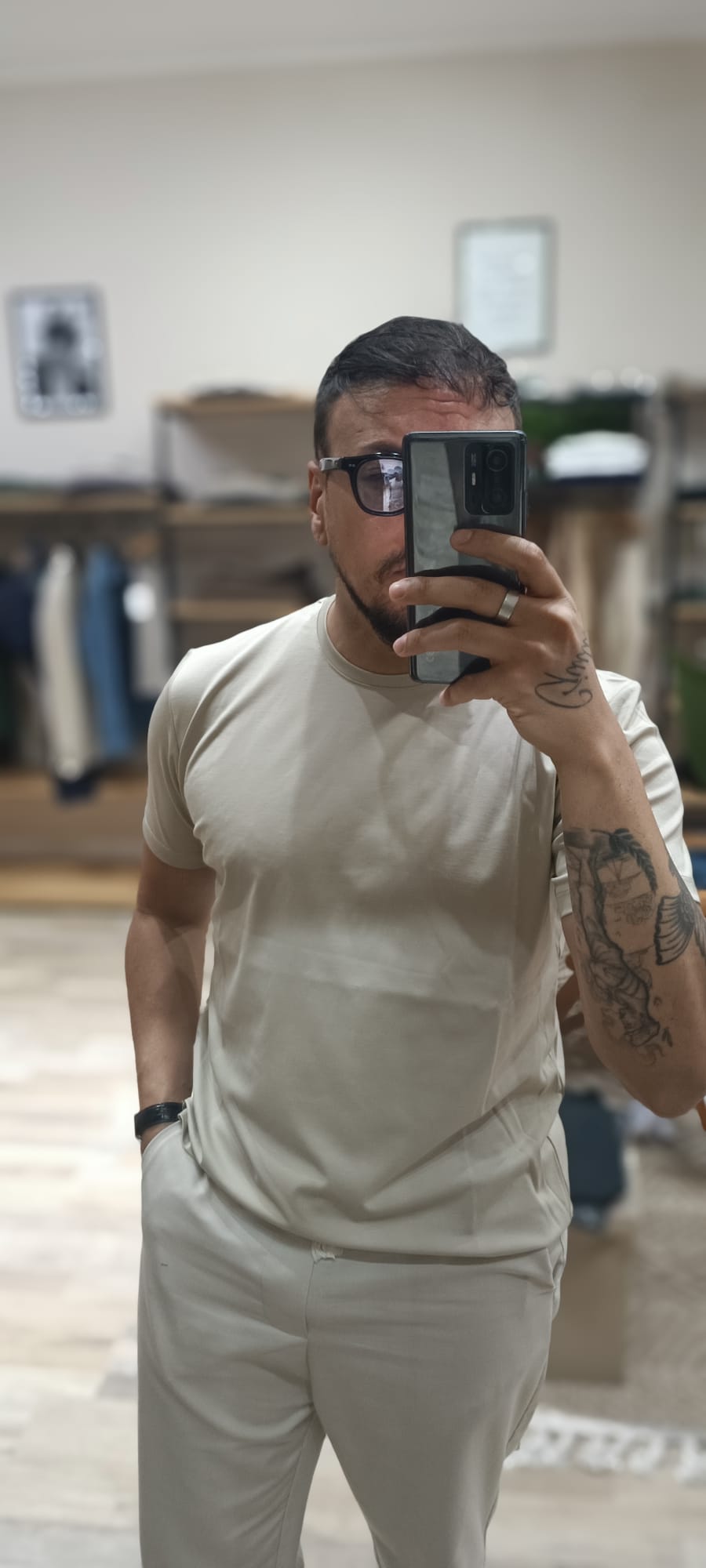 T-shirt giro collo tinta unita in Jersy | made in Italy - Wardrobe Men AversaWardrobe Men Aversa