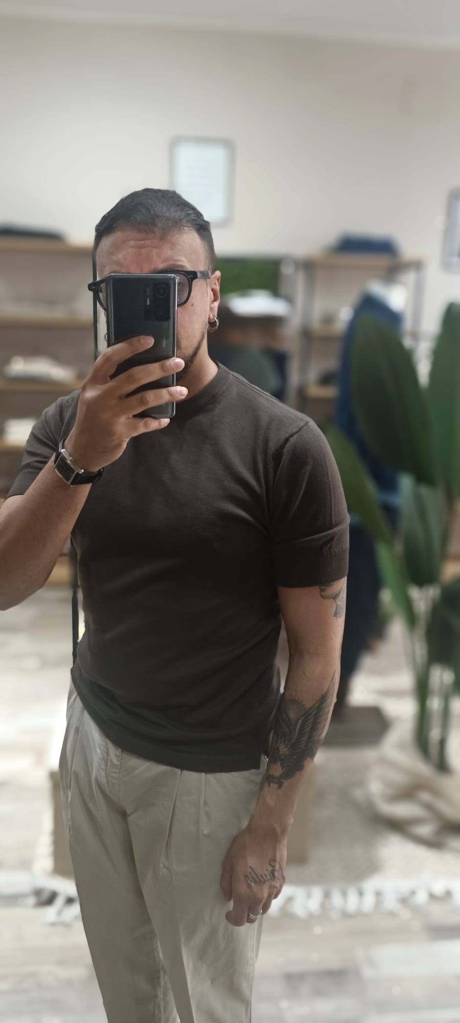t-shirt uomo in filo