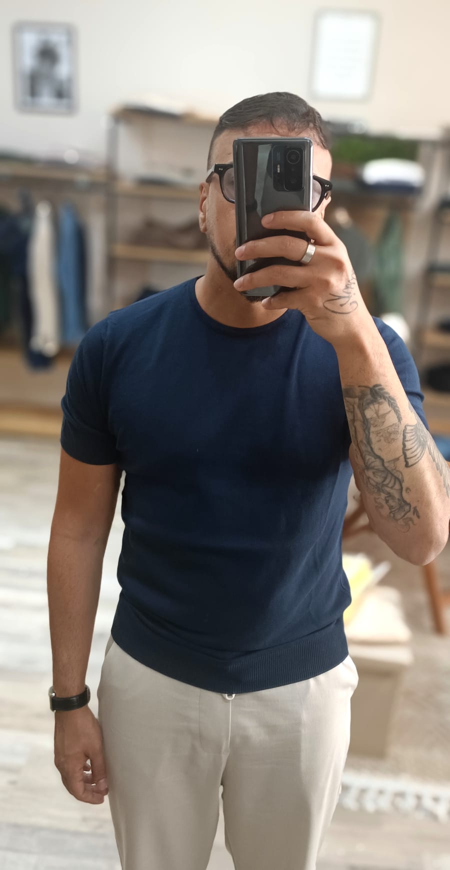 T-shirt paricollo in filo | Made in Italy - Wardrobe Men AversaWardrobe Men Aversa